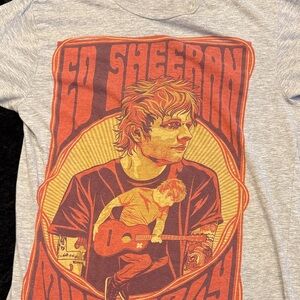 Ed Sheeran Graphic Tee in Heather Gray